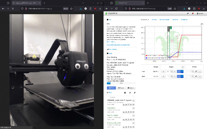 Elmeri työnsä touhussa.