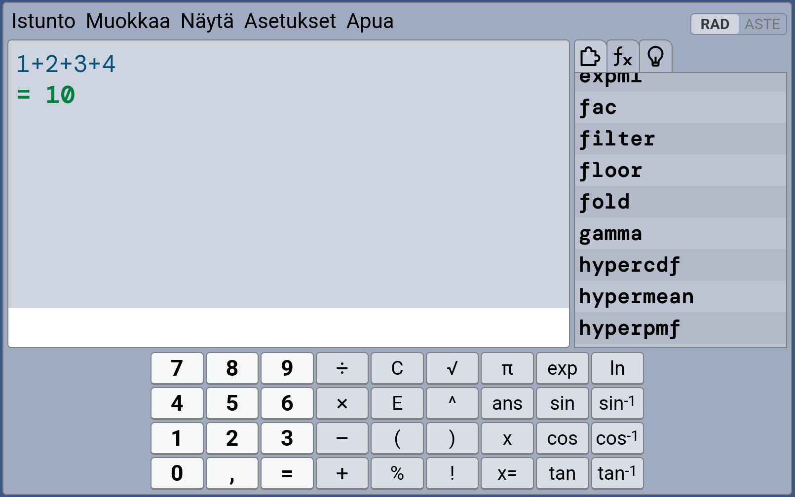 Kaikki peruskaura löytyy!